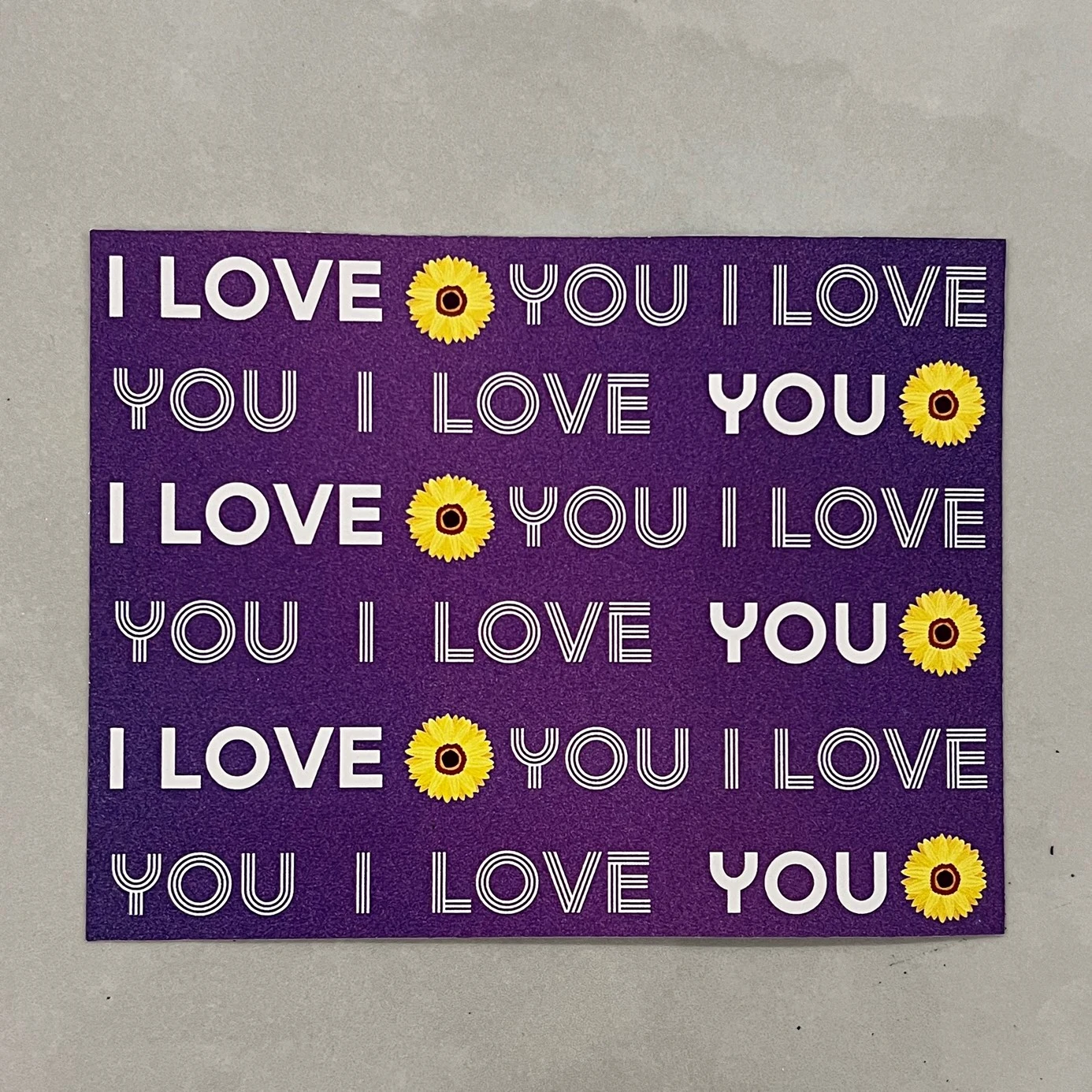 “I Love You” Not Kartı
